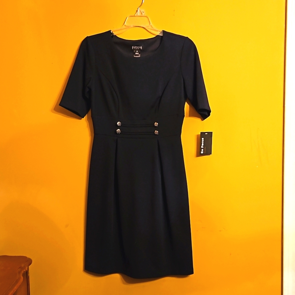Enfocus Studio Navy Blue Dress. NWT, Women's size 6
